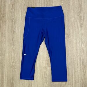 NWT Under Armour Women's UA Fly Fast Capri Team Royal 1X Side Pocket Legging